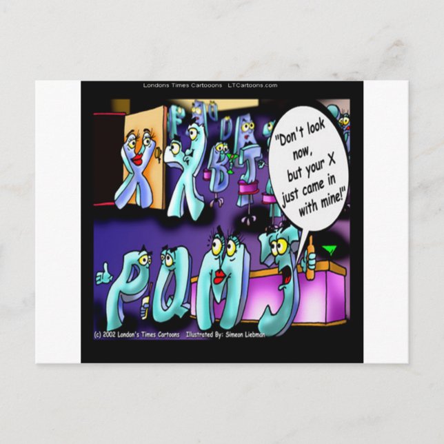 Funny Divorce My Ex & Yours Postcard (Front)
