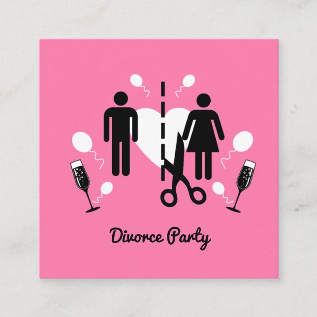 Funny Divorce Party Invitations    (Front)