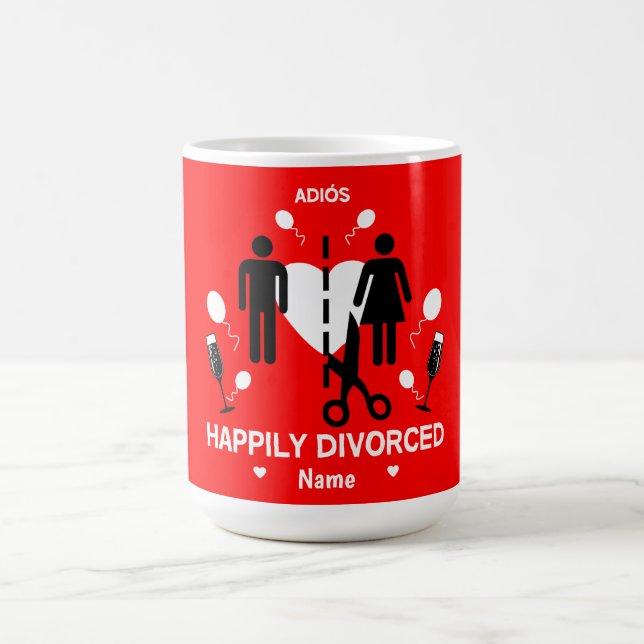 Funny Divorce Party T-Shirt Latte Mug (Center)