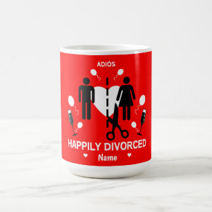 Funny Divorce Party T-Shirt Latte Mug