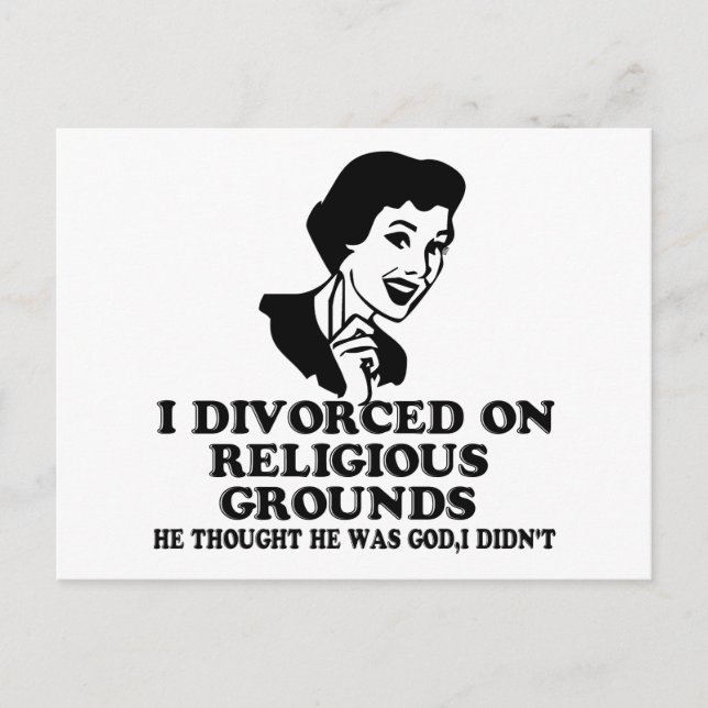 Funny divorce postcard (Front)