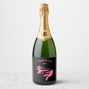 Funny Divorce Sympathy Gifts  Sparkling Wine Label