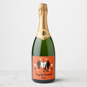 Funny Divorce Sympathy Gifts  Sparkling Wine Label