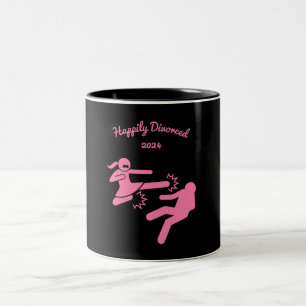 Funny Divorce Sympathy Gifts  Two-Tone Coffee Mug