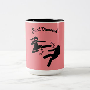 Funny Divorce Sympathy Gifts  Two-Tone Coffee Mug