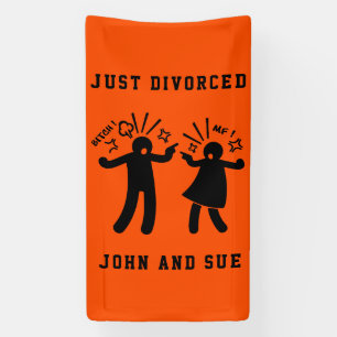 Funny Divorce Sympathy Party Banner