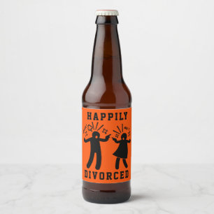 Funny Divorce Sympathy Party Beer Bottle Label