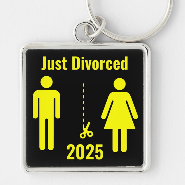 Funny Divorce Sympathy Party Key Ring (Front)