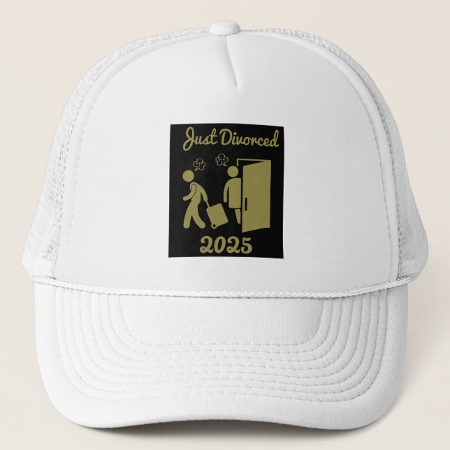 Funny Divorce Sympathy Party Trucker Hat (Front)