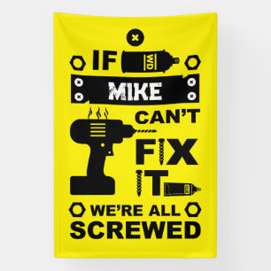 Funny DIY Fix It Repair Banner