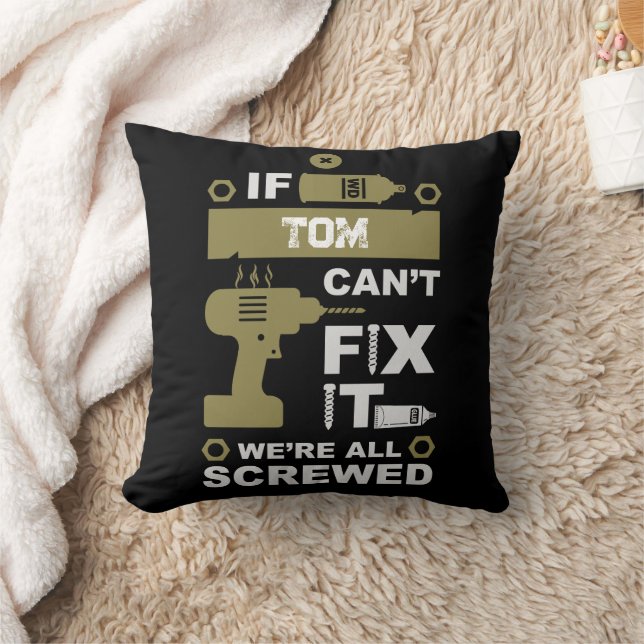 Funny DIY Fix It Repair Cushion (Blanket)