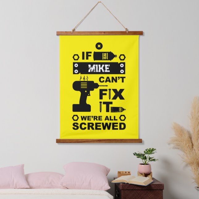 Funny DIY Fix It Repair Hanging Tapestry (Bedroom)