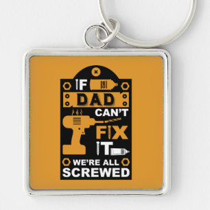 Funny DIY Fix It Repair Key Ring