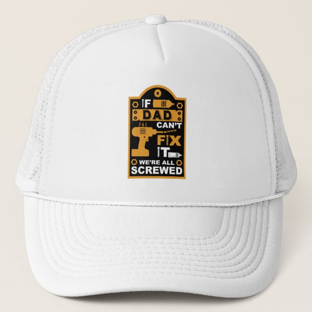 Funny DIY Fix It Repair Trucker Hat (Front)