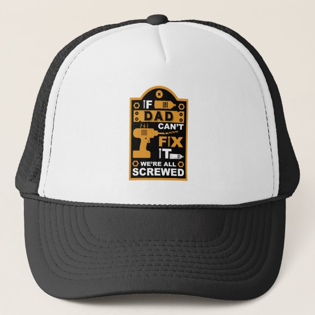 Funny DIY Fix It Repair Trucker Hat (Front)