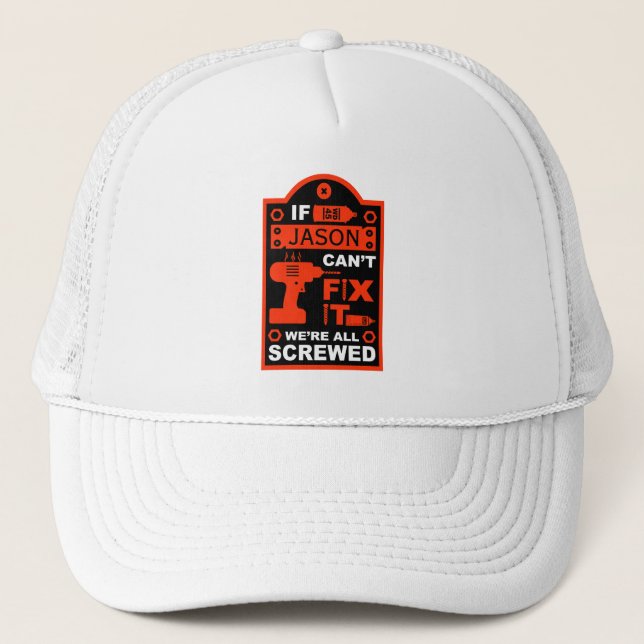 Funny DIY Fix It Repair Trucker Hat (Front)