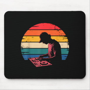 Funny Dj Art Men Women Music Producer Disc Jockey Mouse Pad