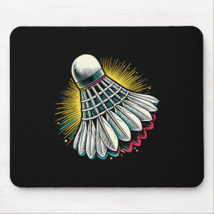 Funny Dminton Player Love Shuttle Design 22 Mouse Pad