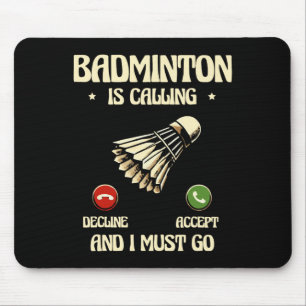 Funny Dminton Player Love Shuttle Design 28 Mouse Pad