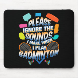 Funny Dminton Racquet Shuttle Sports Summer Ckcour Mouse Pad