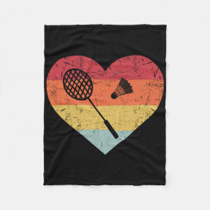 Funny Dminton Shuttle For Men Women Vintage Retro  Fleece Blanket