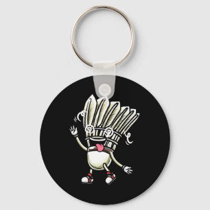 Funny Dminton Shuttle Player Design Men Women 2 Key Ring