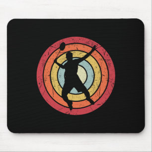 Funny Dminton Shuttle Retro Vintage For Men Women Mouse Pad