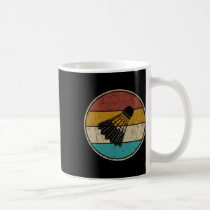 Funny Dminton Shuttle Vintage Retro For Men Women  Coffee Mug