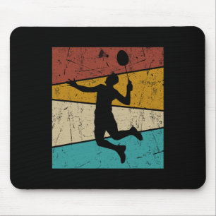 Funny Dminton Shuttle Vintage Retro For Men Women Mouse Pad