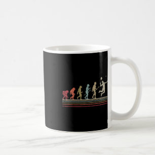 Funny Dminton Vintage Retro Style Evolution Of Man Coffee Mug