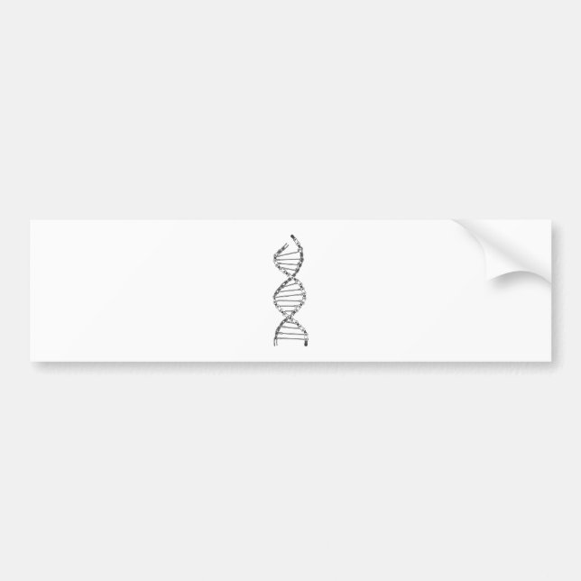 Funny DNA Cycling Bicycle Chain Mountain Bike Love Bumper Sticker (Front)