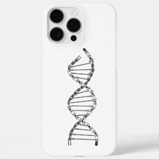 Funny DNA Cycling Bicycle Chain Mountain Bike Love Case-Mate iPhone Case (Back)