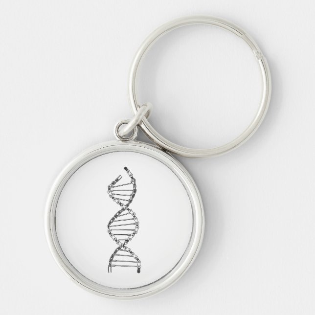 Funny DNA Cycling Bicycle Chain Mountain Bike Love Key Ring (Front)