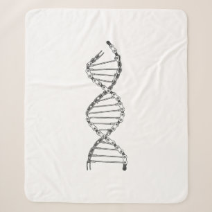 Funny DNA Cycling Bicycle Chain Mountain Bike Love Sherpa Blanket
