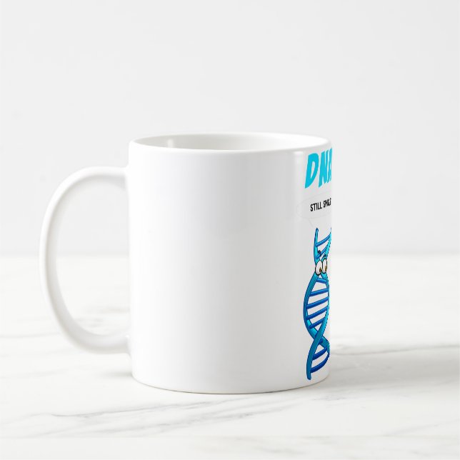 Funny DNA RNA Design Men Women Biology Genetics Bi Coffee Mug (Left)