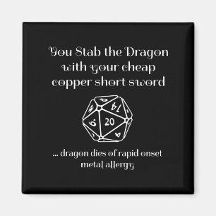 Funny Dnd Gift For Role Playing Games Rpg  Magnet