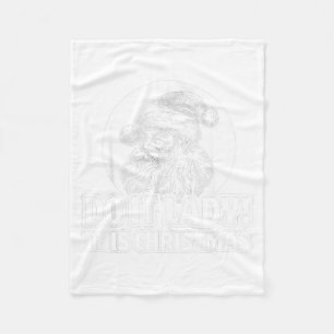 Funny Do It This Christmas Holiday Festive Fleece Blanket