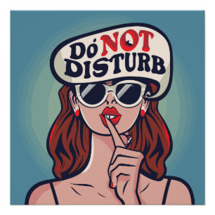 Funny Do Not Disturb Poster