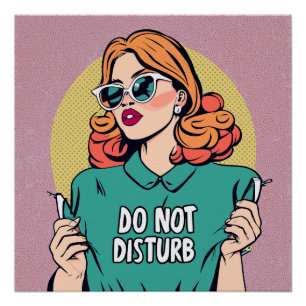 Funny Do Not Disturb Poster