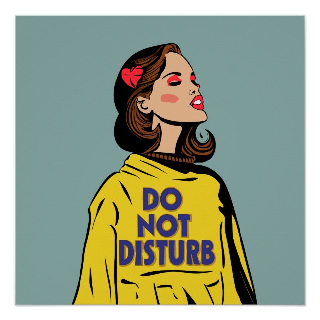 Funny Do Not Disturb Poster (Front)