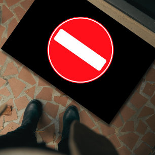 Funny "Do Not Enter" Symbol Introvert Antisocial Doormat