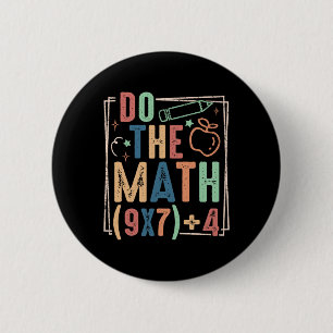 Funny Do The Math 67 Meme Six Seven Boy Girl Teach 6 Cm Round Badge