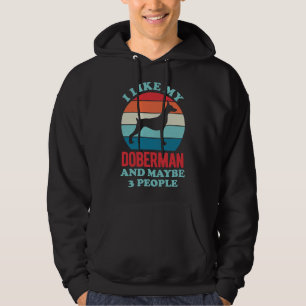 Funny Doberman 207 Hoodie