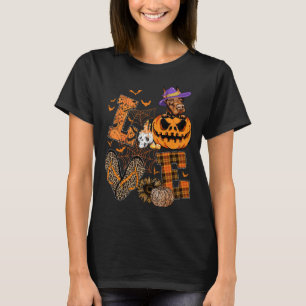 Funny Doberman Dog Lover Doberman Halloween Pumpki T-Shirt