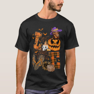 Funny Doberman Dog Lover Doberman Halloween Pumpki T-Shirt