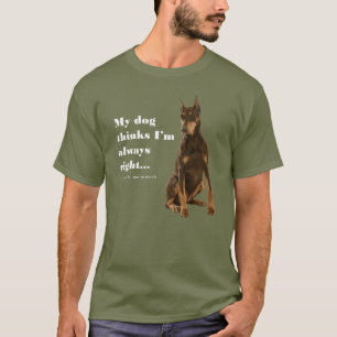 Funny Doberman v Wife T-Shirt