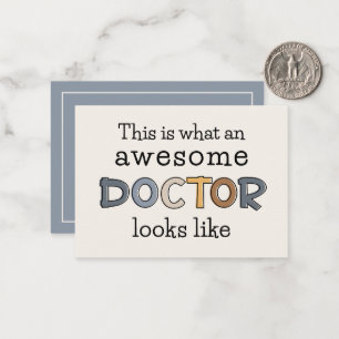 Funny Doctor Awesome Doctor Custom Thank You Card
