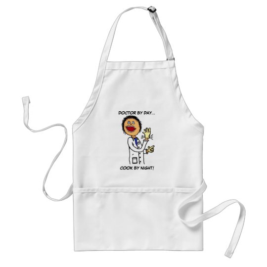 Funny Doctor Cartoon Standard Apron Zazzle Com Au