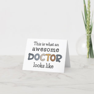 Funny Doctor Gifts   Awesome Doctor Thank You Card