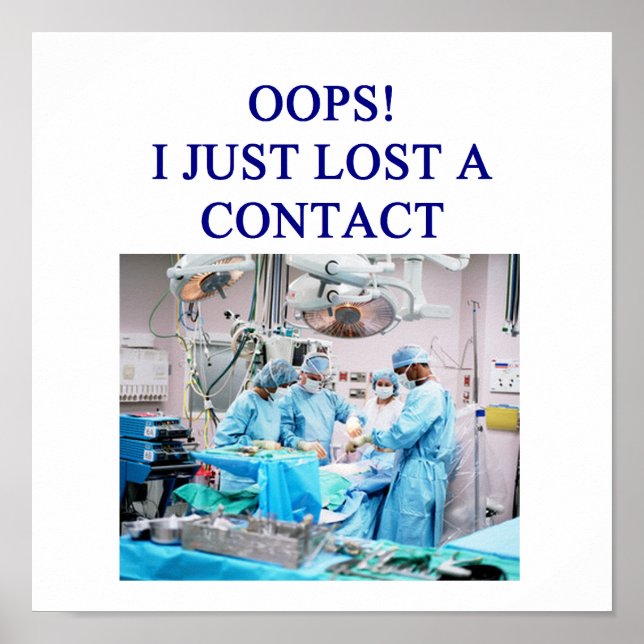 funny doctor humour poster (Front)